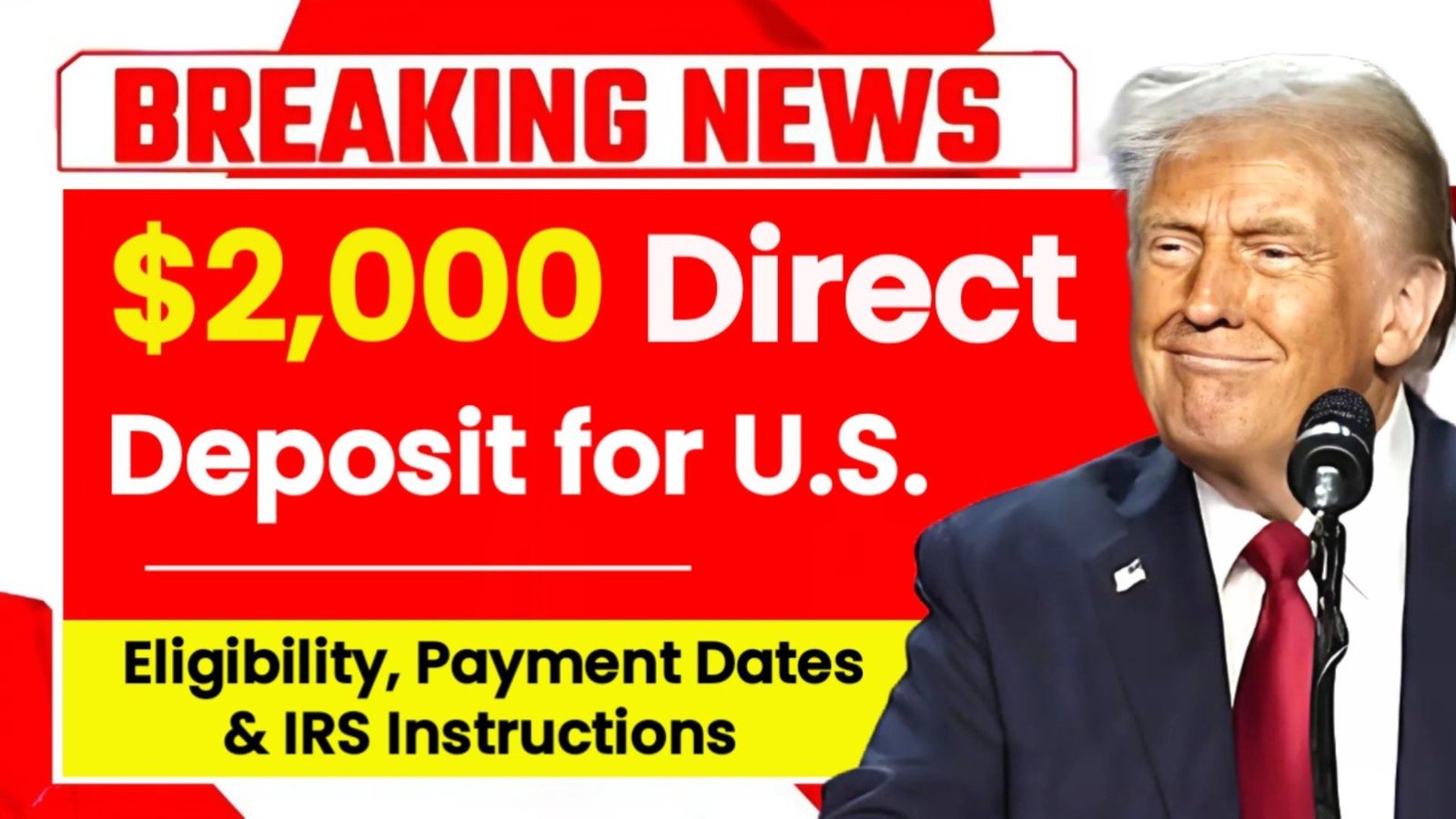 $2,000 Direct Deposit for U.S. Citizens in November 2025 – Eligibility, IRS Instructions & Payment Dates